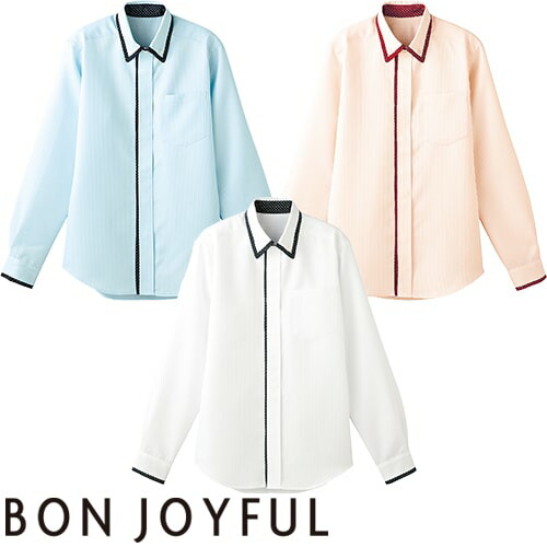◎商品名：長袖ボタンダウンシャツ◎メーカー：ボンユニ(BONUNI)◎品番：54334-11、54334-22、54334-81◎カラー：11.ブルー、22.サーモンピンク、81.白◎サイズ：SS、S