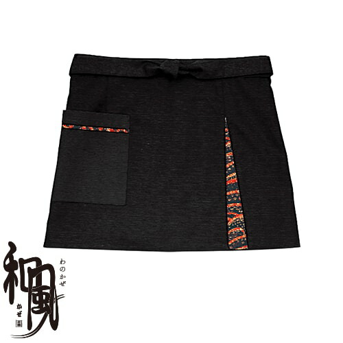 ◎商品名：前掛け(短)◎メーカー：ボンユニ(BONUNI)◎品番：47320-99◎カラー：99.黒◎サイズ：F◎素材：流連 ポリエステル80％・綿20％◎ブランド：和風(わのかぜ)◎仕様：右ポケット