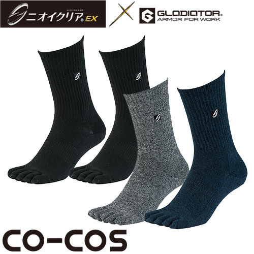 ◎商品名：ニオイクリア 90°クルー5本2P◎メーカー：コーコス信岡(CO-COS)◎品番：G-8425◎カラー：13 ブラック、33 モクMIX◎サイズ：L(25〜27cm)、LL(28〜30cm)