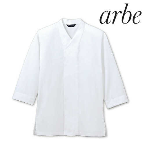 ◎商品名：白衣(八分袖)[兼用]◎メーカー：チトセ(arbe)◎品番：DN8908◎カラー：C-1ホワイト◎サイズ：SS、S、M、L、LL、3L、4L◎素材：ツイル（ポリエステル65％、綿35％）◎機