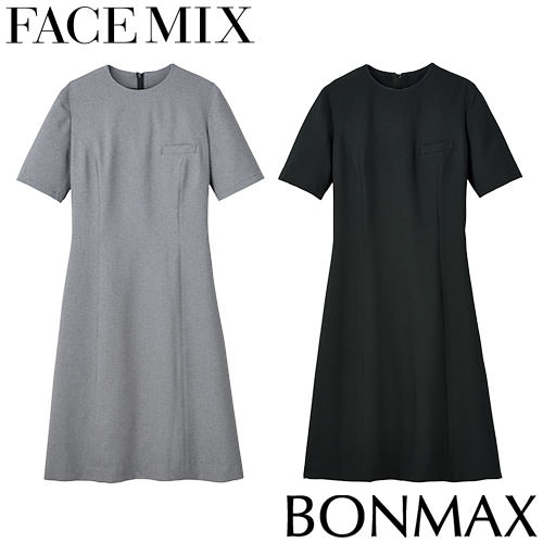 ◎商品名：ワンピース◎メーカー：FACEMIX◎品番：FM8001L◎カラー：2.グレー、16.ブラック◎サイズ：5号、7号、9号、11号、13号、15号、17号◎素材：トロピカル（ポリエステル100