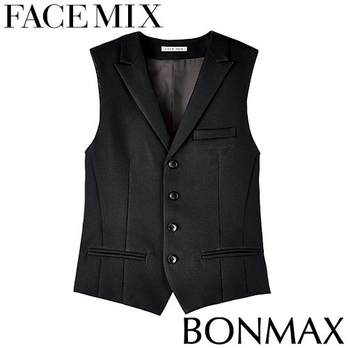 ◎商品名：メンズベスト◎メーカー：FACEMIX◎品番：FV1013M◎カラー：16.ブラック◎サイズ：S、M、L、LL、3L、4L、5L◎素材：ツイル（ポリエステル100％）◎機能：制電素材◎仕様：