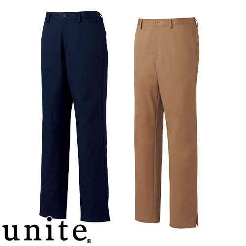 ◎商品名：パンツ[男]◎メーカー：unite(チトセ)◎品番：UN-0097◎カラー：C-50 ダークネイビー、C-72 シナモンベージュ◎サイズ：S、M、L、LL、3L、4L、5L◎商品説明：両裾に