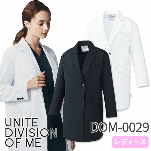 ◎商品名：ドクターコート(長袖)[女]◎メーカー：unite(チトセ)◎品番：DOM-0029◎カラー：C-1ホワイト、C-50ダークネイビー◎サイズ：SS、S、M、L、LL、3L◎商品説明：ミドル丈
