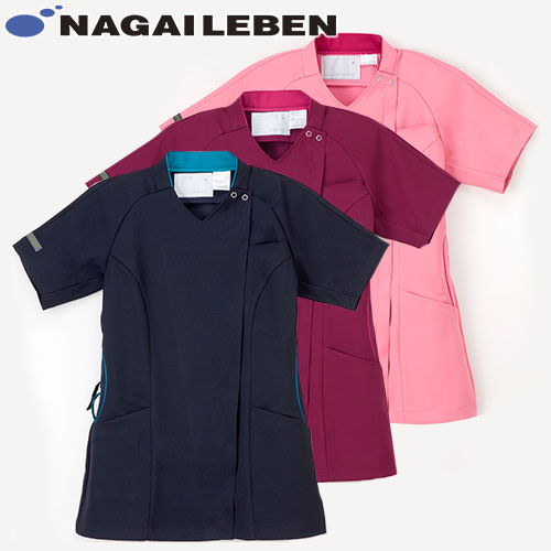 ◎商品名：女子スクラブ◎メーカー：ナガイレーベン◎品番：ML-5362◎カラー：14.ネイビー、51.バーガンディ、87.コーラルピンク◎サイズ：S、M、L、LL、EL◎商品説明：高級感が感じられる、