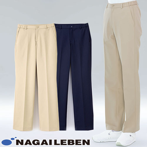 ◎商品名：女子パンツ◎メーカー：ナガイレーベン◎品番：HCS-2438◎カラー：10.ベージュ、14.ネイビー◎サイズ：S、M、L、LL、EL◎商品説明：チノ素材と同等のしっかり感がありながら、ストレ