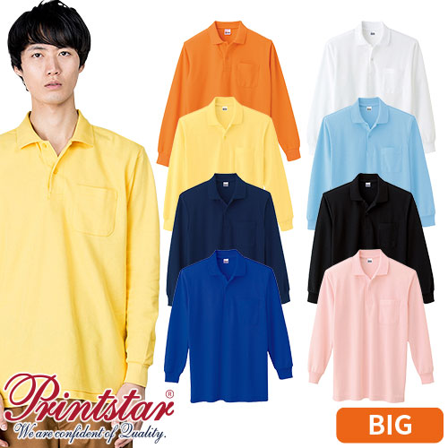 ◎商品名：5.8oz T/C長袖ポロシャツ（ポケット付） 3L〜5L◎メーカー：トムス(TOMS)◎品番：00169-VLP◎カラー：001 ホワイト、005 ブラック、011 ピンク、015 オレン