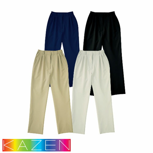 ◎商品名：レディスツータックパンツ◎メーカー：KAZEN(カゼン)◎品番：APK720-5、APK720-8、APK720-11、APK720-12◎カラー：C/5 ブラック、C/8 ネイビー、C/1