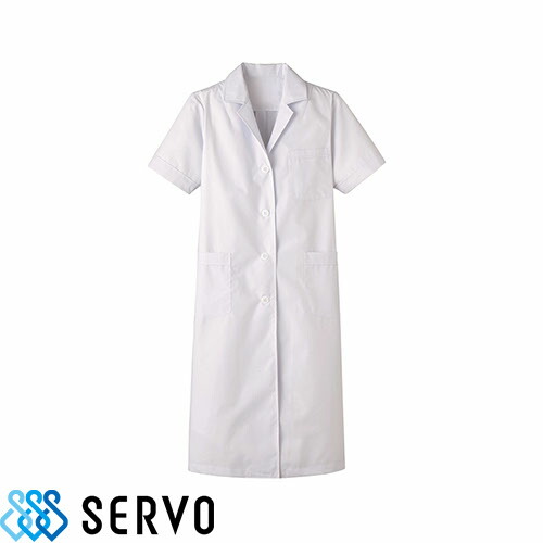 ◎商品名：女性用検査衣半袖◎メーカー：サーヴォ(Servo)◎品番：MR119◎カラー：ホワイト◎サイズ：S、M、L、LL、3L、4L◎素材：ポプリン (ポリエステル65%・綿35%)フレッシュエリア