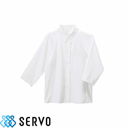 ◎商品名：シャツ◎メーカー：サーヴォ(Servo)◎品番：SBLU-1301◎カラー：A9 白◎サイズ：SS、S、M、L、LL、3L◎素材：エフェクト・ブロード（ポリエステル 85％・綿 15%）◎機