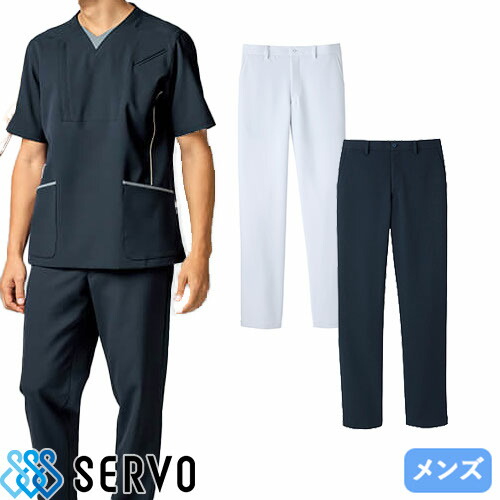 ◎商品名：男性用パンツ◎メーカー：サーヴォ(Servo)◎品番：MPAM-1807◎カラー：A9 ホワイト、K3 ネイビー◎サイズ：S、M、L、LL、3L◎商品説明：吸汗速乾性、ストレッチ性にすぐれ、