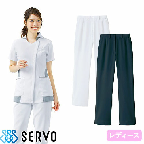 ◎商品名：女性用ロールイン・パンツ 4cmピッチタイプ◎メーカー：サーヴォ(Servo)◎品番：MPAL-1906◎カラー：A9 ホワイト、K3 ネイビー◎サイズ：S、M、L、LL、3L◎商品説明：点