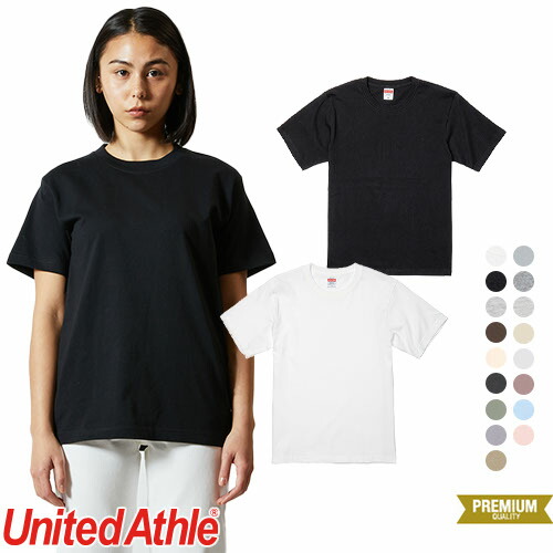 Tシャツ カットソー 制服 ユニフォーム United Athle ユナイテッドアスレ 6.2オンス プレミアムTシャツ A 594201 飲食店 メンズ レディー