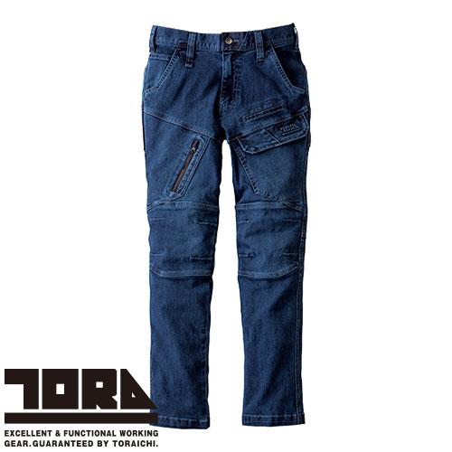 ◎商品名：デニムカーゴパンツ◎メーカー：寅壱(TORA)◎品番：8910-219◎カラー：4 コン◎サイズ：S、M、L、LL、3L、4L、5L◎素材：10.75オンスデニム綿71％・ポリエステル24％