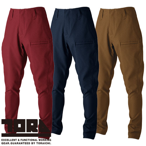 ◎商品名：トラスタイルパンツ◎メーカー：寅壱(TORA)◎品番：7760-720◎カラー：3 エンジ、4 コン、60 茶◎サイズ：M、L、LL、3L、4L、5L◎素材：カチオン染分ヘリンボン（ポリエス