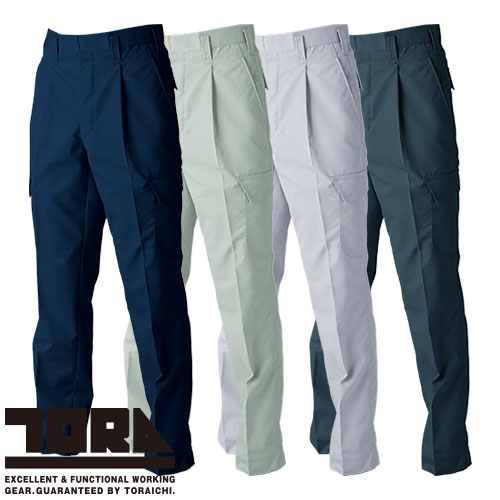 ◎商品名：ワンタックパワーパンツ◎メーカー：寅壱(TORA)◎品番：2150-221◎カラー：14 濃コン、17 アースグリーン、37 シルバー、77 スミグレー◎サイズ：70、73、76、79、82