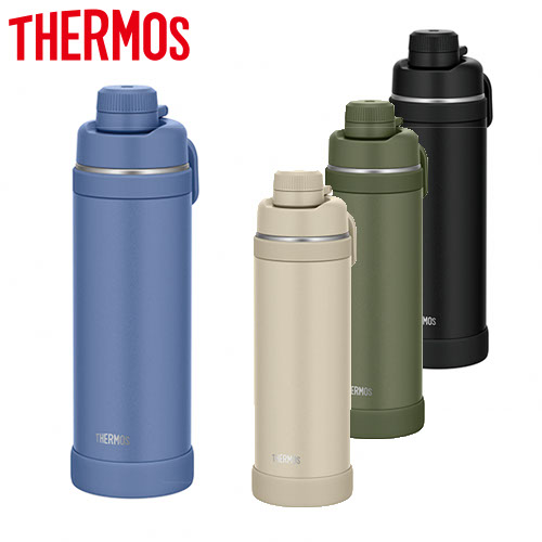 ◎商品名：真空断熱スポーツボトル 1.0L◎メーカー：THERMOS(サーモス)◎品番：FJU1000◎カラー：(ASB)アッシュブルー、(BK)ブラック、(KKI)カーキ、(SND)サンド◎サイズ：