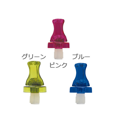 ◎商品名：flow ボトルストッパー◎品番：WF008GR、WF008PI、WF008BL◎カラー：グリーン、ピンク、ブルー◎商品特徴：飲みきれなかったワインボトルだけでなく、オリーブオイル等アイデア
