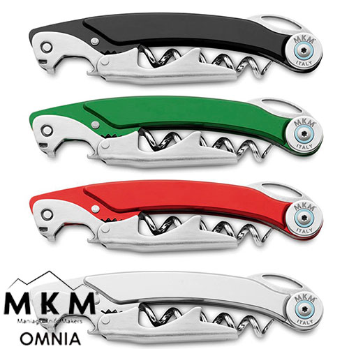 ◎商品名：MKM オムニア ワイン＆シャンパンオープナー◎品番：SC109BK、SC109GR、SC109RE、SC109SV◎カラー：ブラック、グリーン、レッド、シルバー◎製品サイズ：120×30×